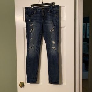 AE low rise distressed jeans